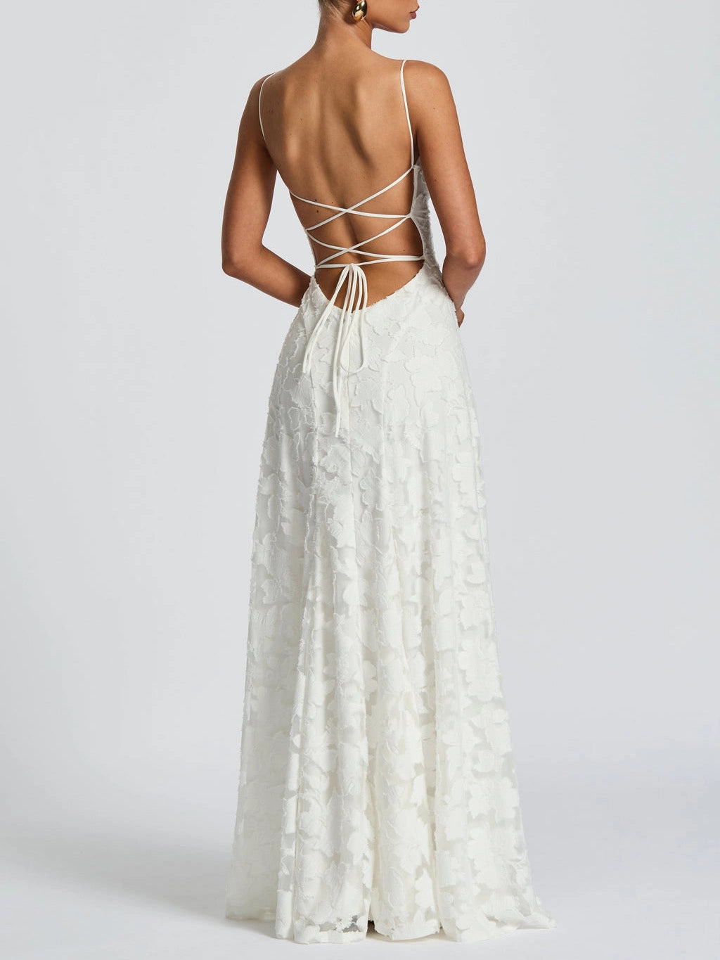Rosalie – Zartes Maxikleid mit Spitzendetail