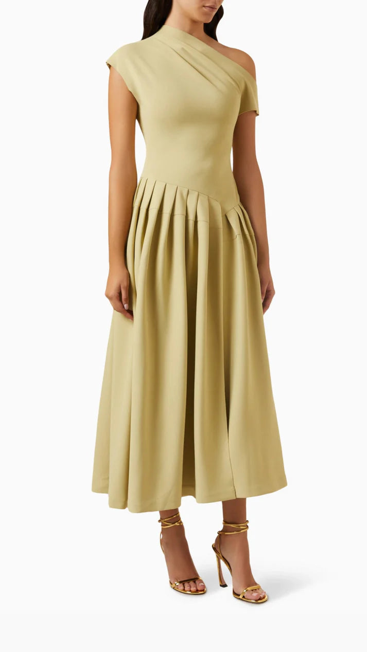 Sonja I Maxikleid mit kurzen Ärmeln