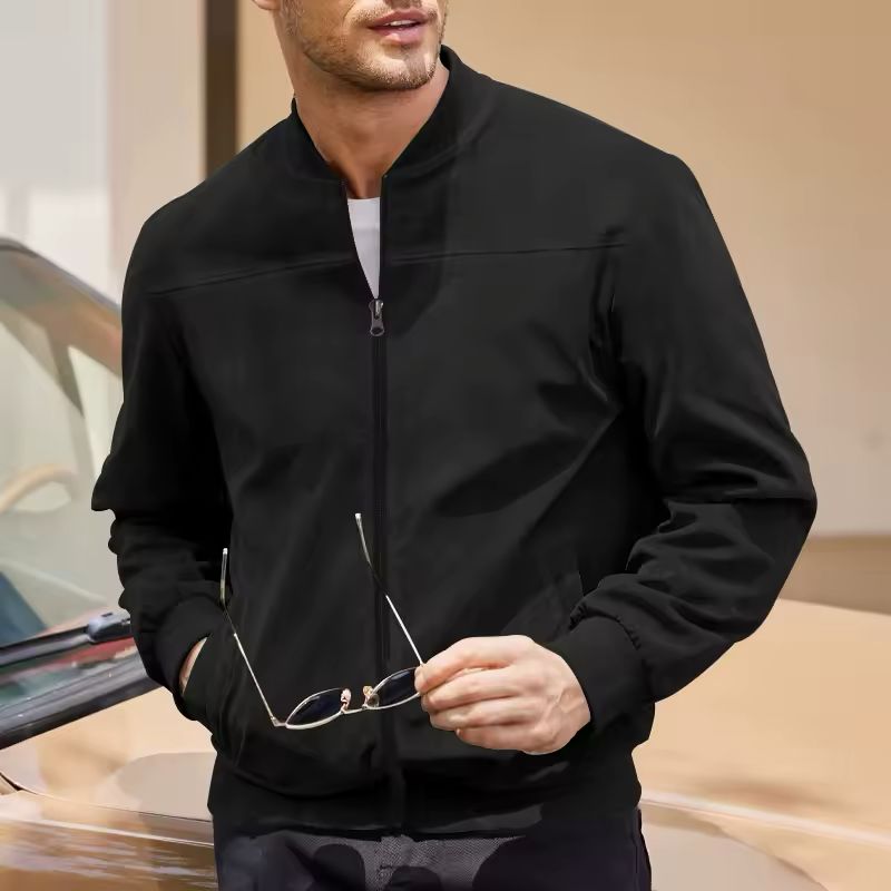 Noir-Wildlederjacke