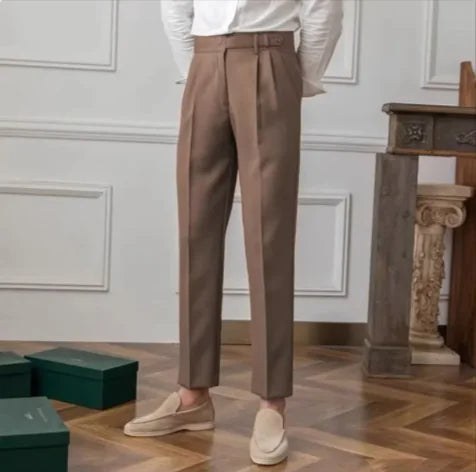 Noir Slim-Fit Cropped Anzugshose