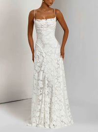 Rosalie – Zartes Maxikleid mit Spitzendetail