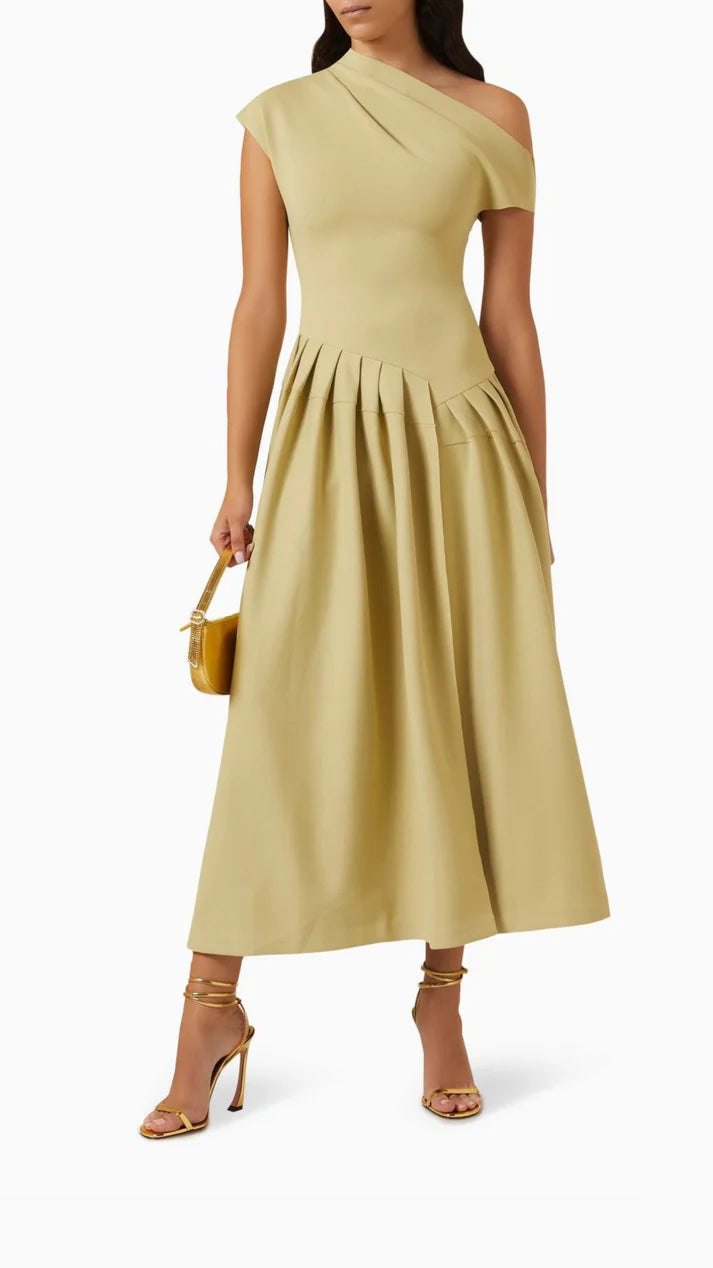 Sonja I Maxikleid mit kurzen Ärmeln