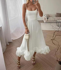 Elegantes Maxikleid mit Rüschen