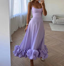 Elegantes Maxikleid mit Rüschen