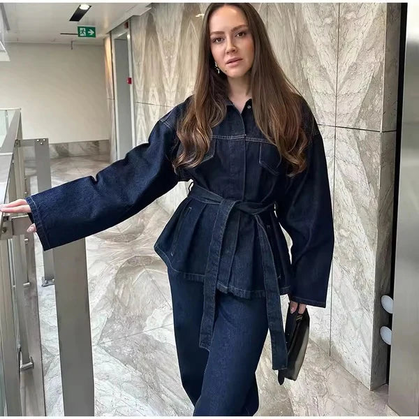 Elegantes Denim-Set