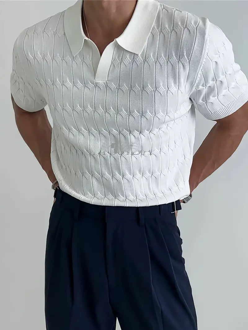 Slim Fit Knitted Polo Shirt
