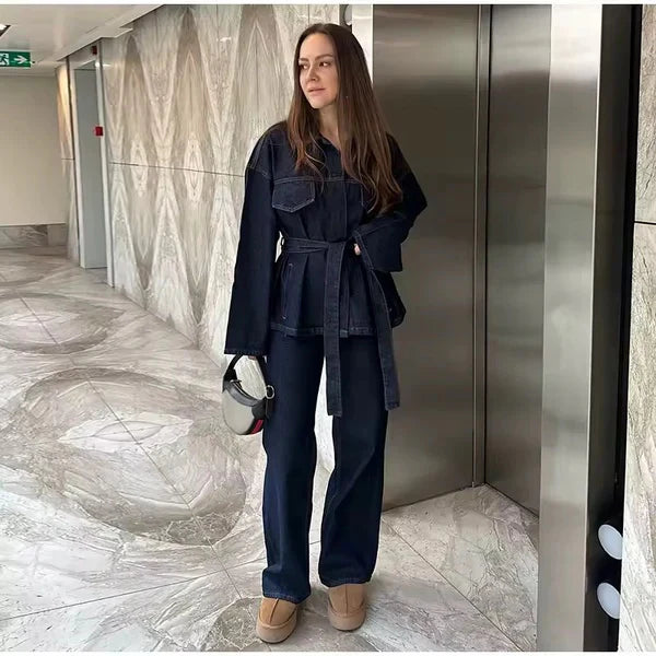 Elegantes Denim-Set