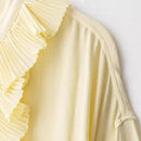 Ruffle Bluse - Buttergelb