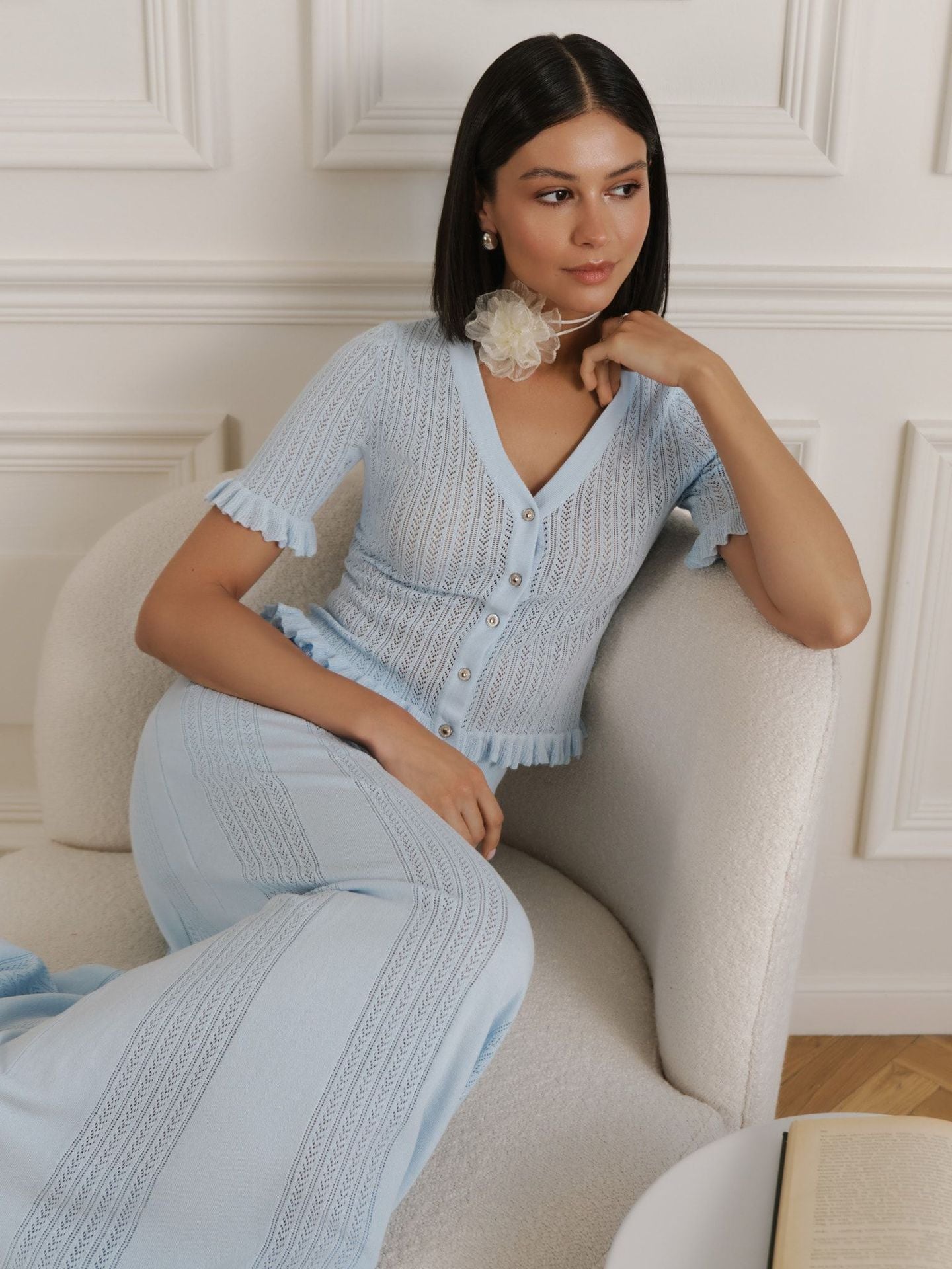 Serena-Set aus Shirt & Maxirock