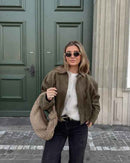 Oversize Verve Wildlederjacke