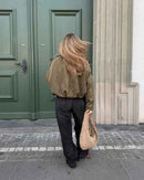 Oversize Verve Wildlederjacke