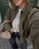 Oversize Verve Wildlederjacke