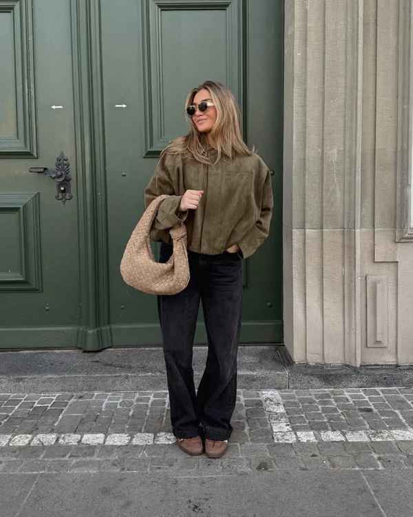 Oversize Verve Wildlederjacke