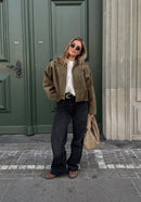 Oversize Verve Wildlederjacke