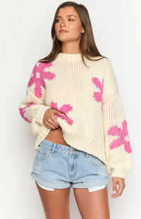 Luisa - Blumen Pullover