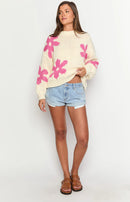 Luisa - Blumen Pullover