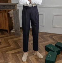 Noir Slim-Fit Cropped Anzugshose