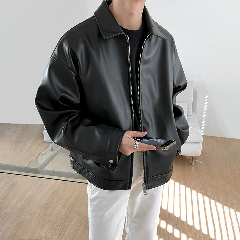 Essential Lederjacke