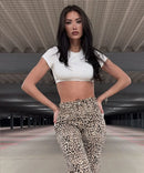 Stretch Wide Leg Jeans Leo