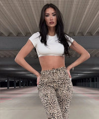 Stretch Wide Leg Jeans Leo