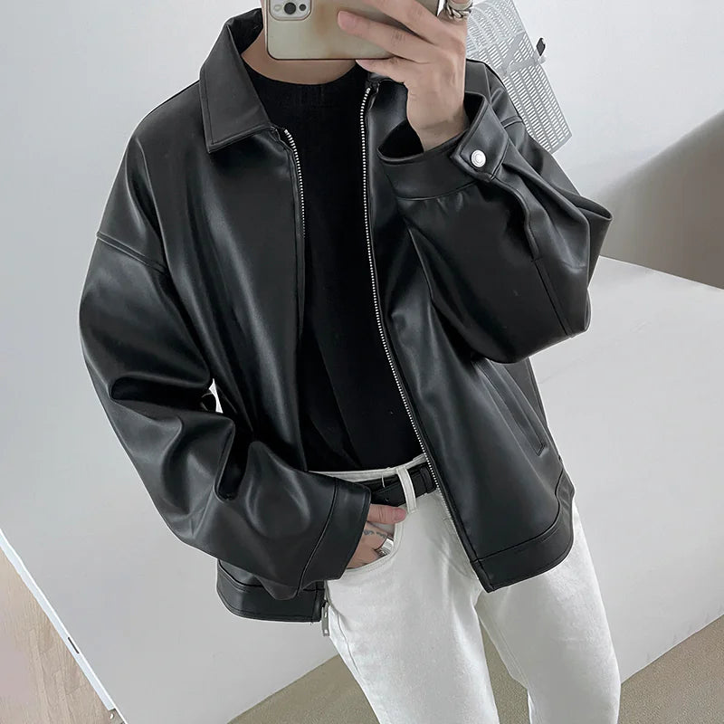 Essential Lederjacke